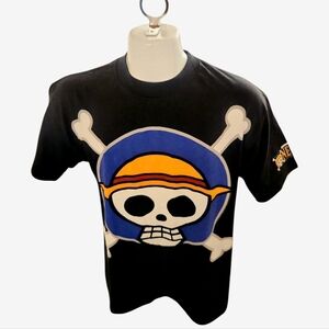 Vintage One Piece Shonen Jump Trinity Products Tag T-Shirt Size Medium RARE HTF